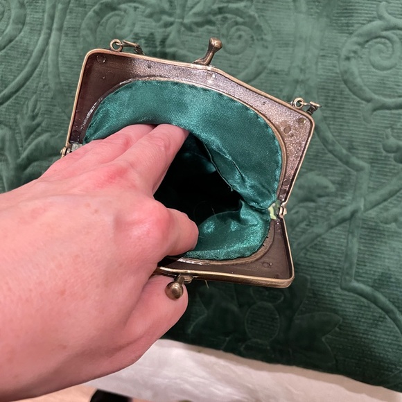 Y2K green beaded purse - Picture 6 of 8